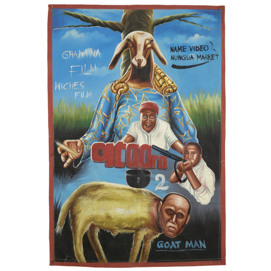 Ataara 2 Hand-Painted Ghana Movie Poster - African Ritual Art