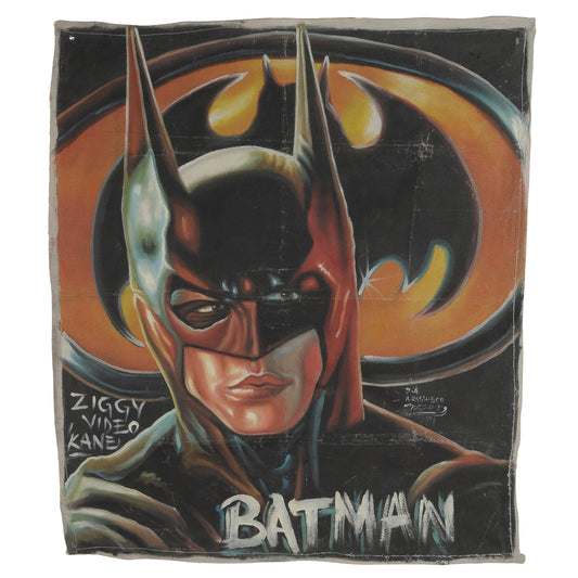 Batman Movie Poster 1989 Authentic Hand-Painted In Ghana