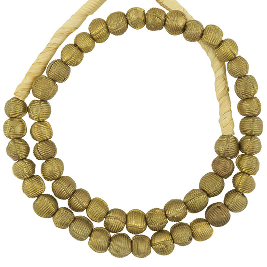 Exquisite Ashanti Brass Beads - Handmade Ghanaian Jewelry