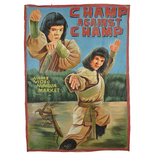 Champ Against Champ Movie Poster - Ghana Hand-Painted Art