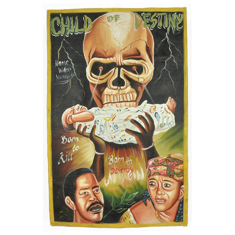 Child Of Destiny Movie Poster - Ghanaian Hand-Painted Art