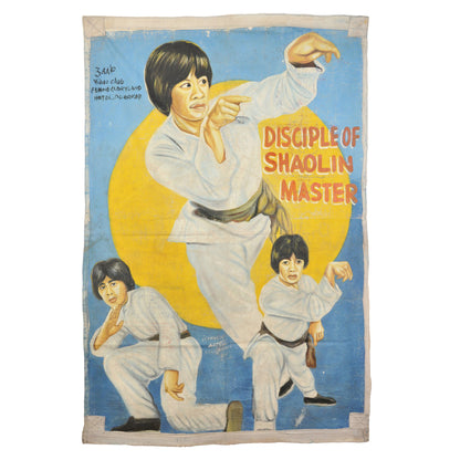 Disciple Of Shaolin Master Movie Poster - Ghana Hand-Painted Art