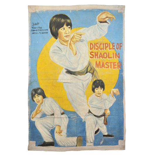 Disciple Of Shaolin Master Movie Poster - Ghana Hand-Painted Art