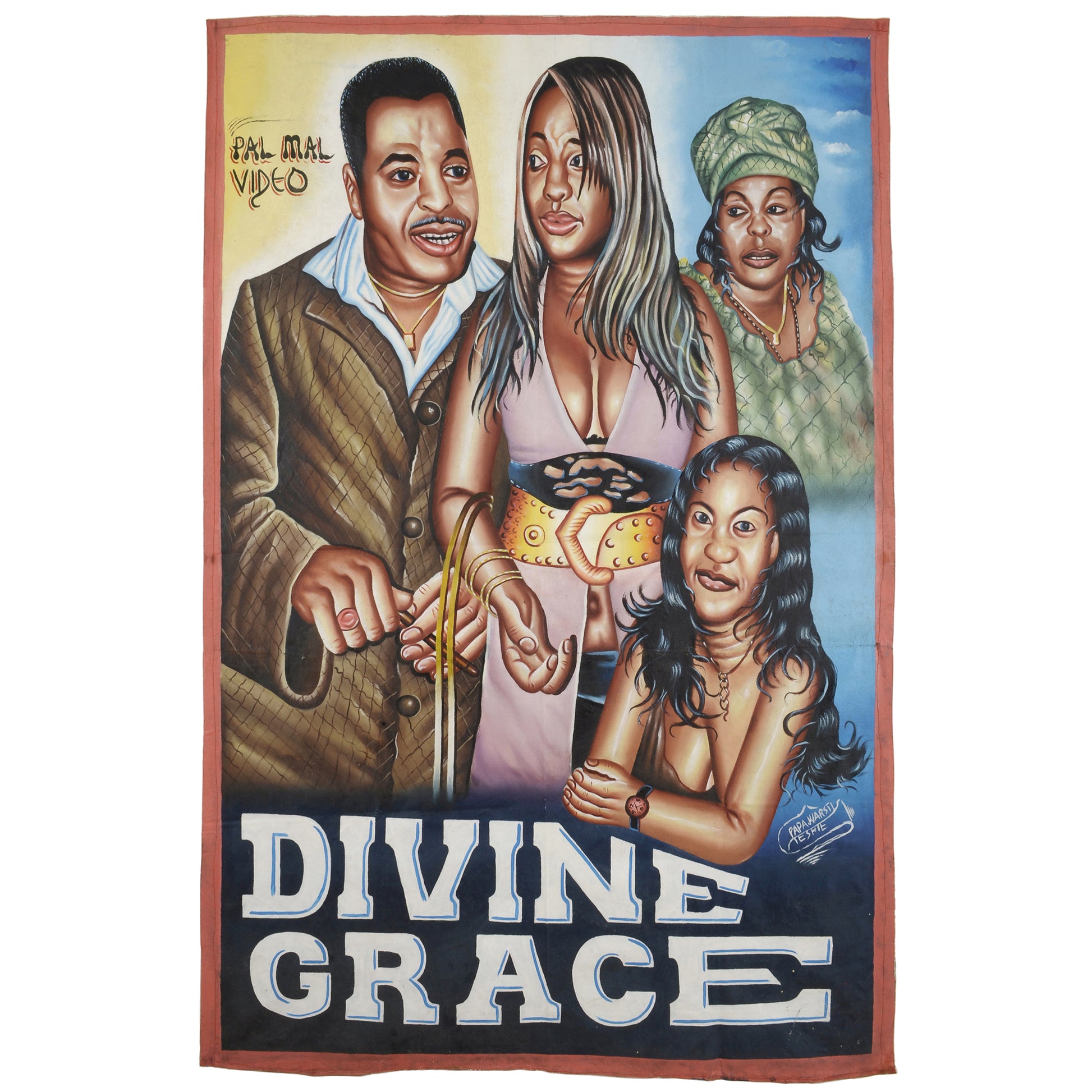Unique Divine Grace Movie Poster | Hand-Painted Ghanaian Art
