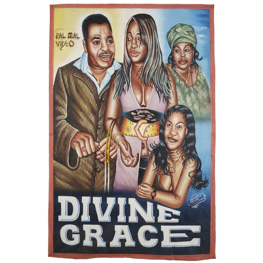 Unique Divine Grace Movie Poster | Hand-Painted Ghanaian Art