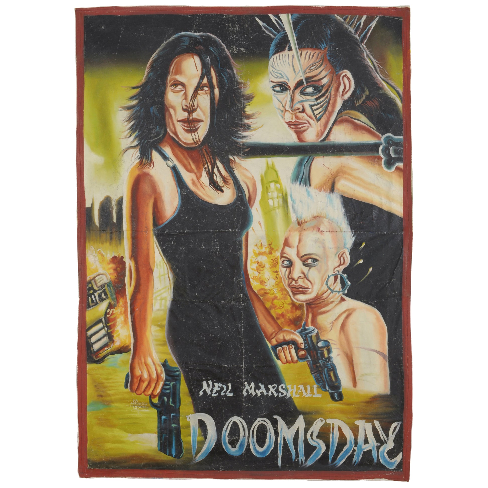 Doomsday - Authentic Hand-Painted Movie Poster From Ghana