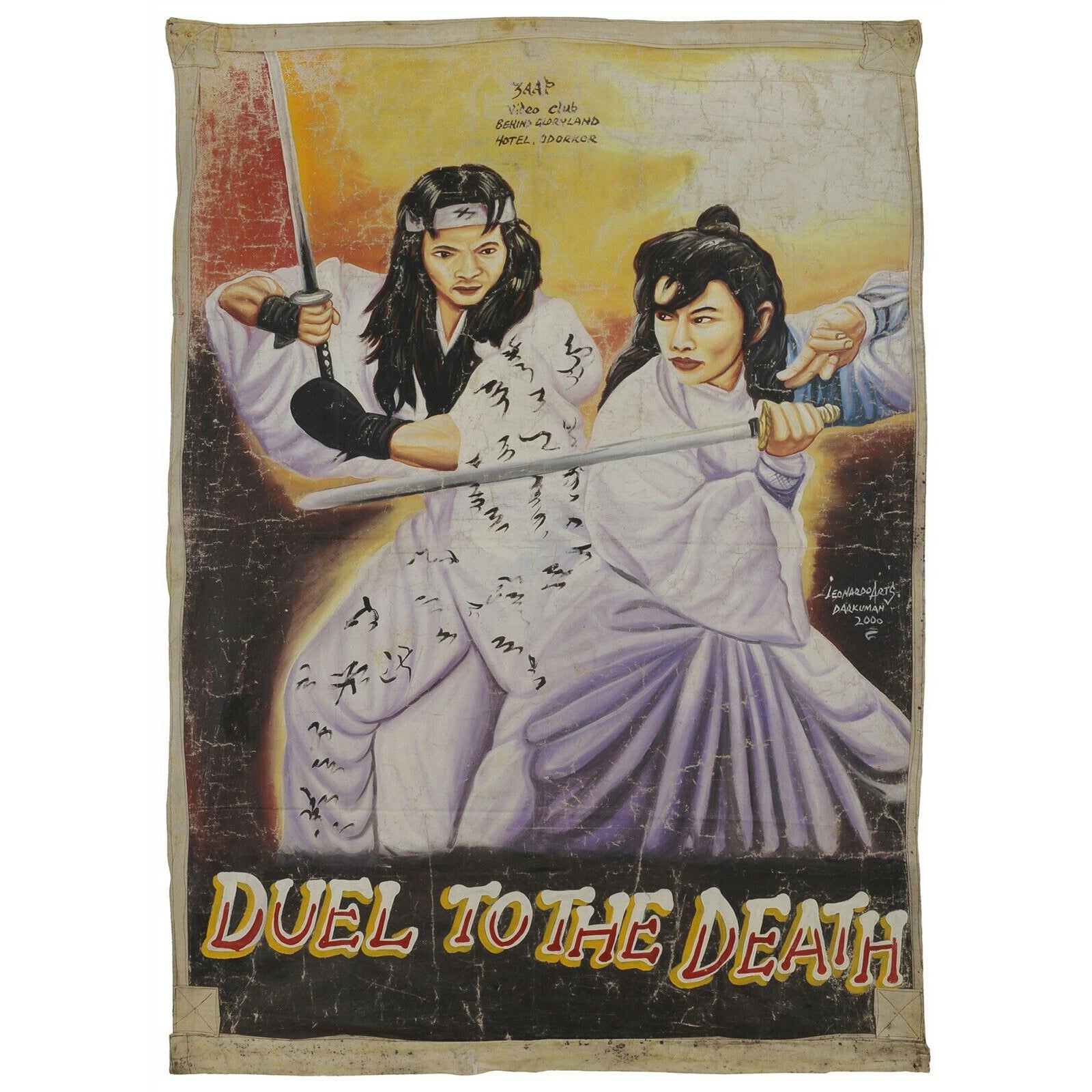 Duel To The Death Movie Poster - Authentic Hand-Painted Art
