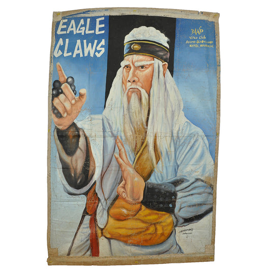 Eagle Claws Movie Poster - Hand Painted In Ghana By Leonardo - horror scene artwork