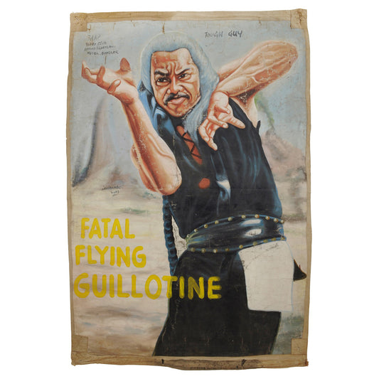 Fatal Flying Guillotines Movie Poster - Hand-Painted Ghana Art