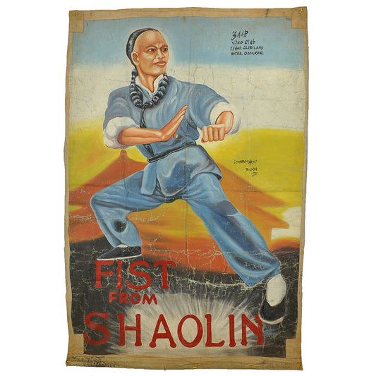 Fist From Shaolin Movie Poster - Hand-Painted By Leonardo, Ghana
