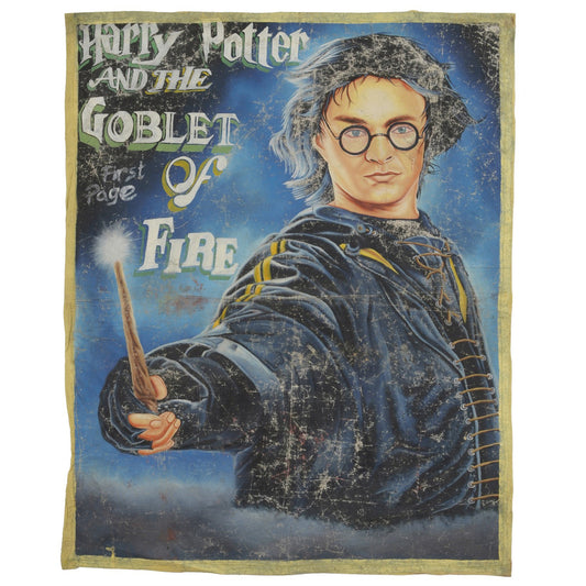 Harry Potter And The Goblet Of Fire - Hand-Painted Poster From Ghana