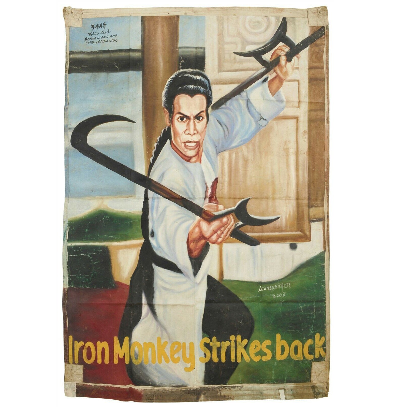 Iron Monkey Strikes Back Movie Poster - Ghana Hand-Painted Art