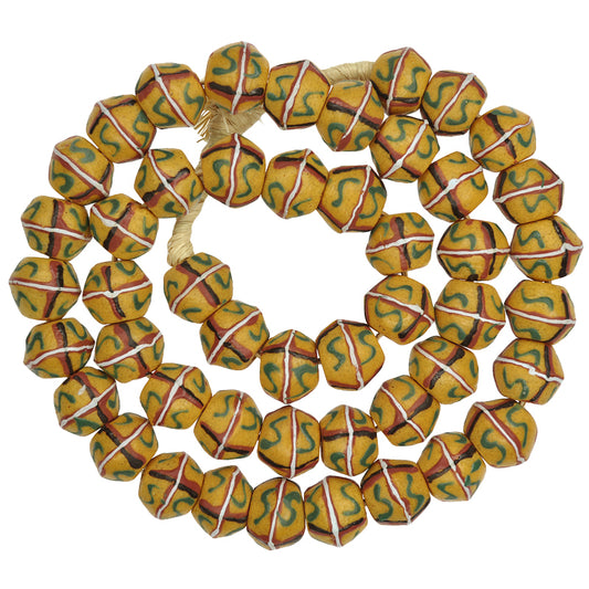 African King Bicone Powder Glass Beads - Recycled Glass Art