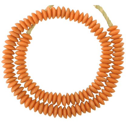 Authentic 14Mm Krobo Glass Beads - Venetian Disk Style