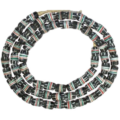 8Mm Powder Glass African Trade Beads - Recycled Krobo Strand