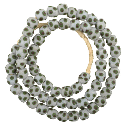 Fancy "Eye" Powder Glass Beads - African Trade Beads From Ghana