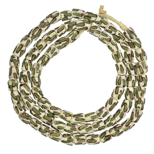 African Fancy Powder Glass Beads - Krobo Handmade Trade Beads