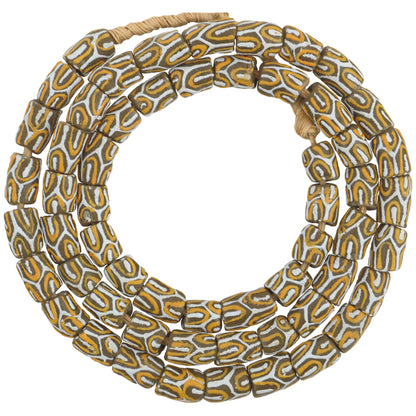 African Powder Glass Beads - Krobo Trade Beads 9-10Mm