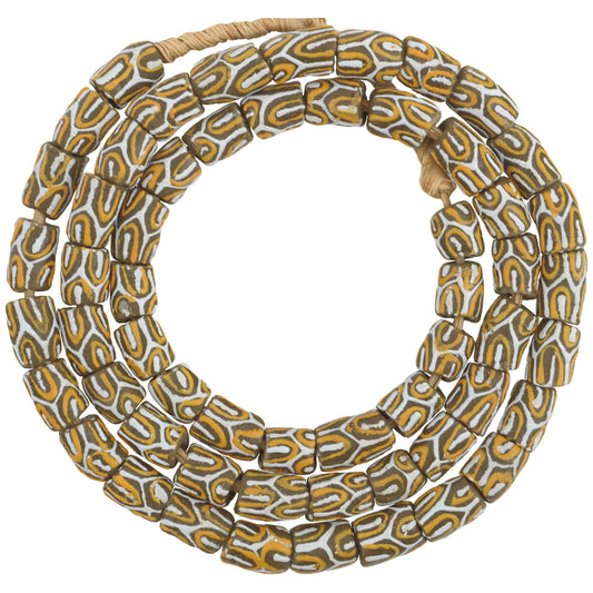 African Powder Glass Beads - Krobo Trade Beads 9-10Mm