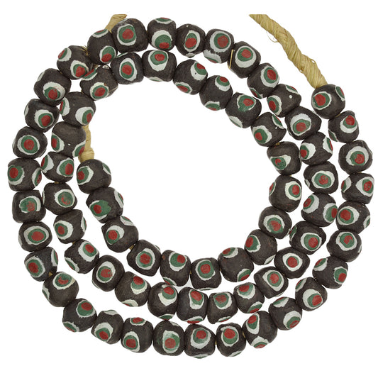 New Powder Glass African Beads - Imitation Venetian Eye Trade Beads