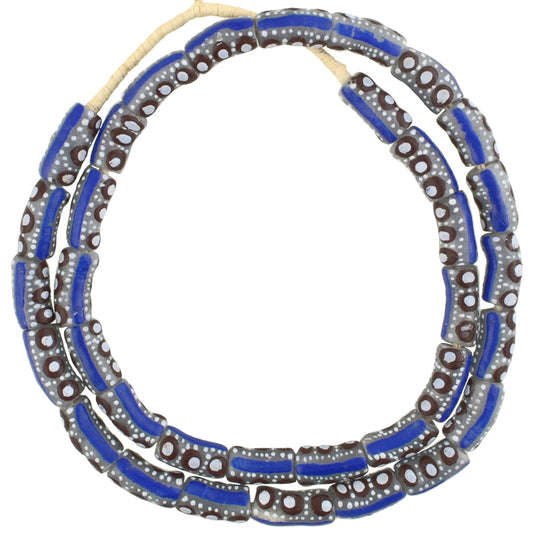 Powder Glass African Trade Beads - Venetian Eye Style - Ghana Made
