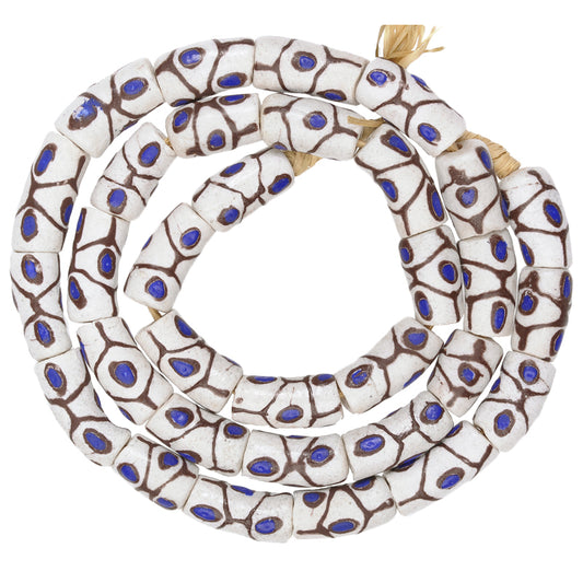 Fancy African Powder Glass Beads - Imitation Venetian Eye Beads