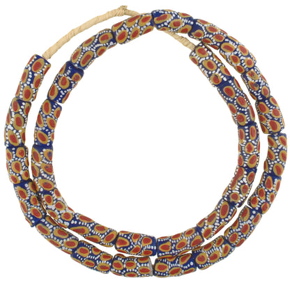 African Trade Beads - Fancy Powder Glass Beads, Handmade In Ghana