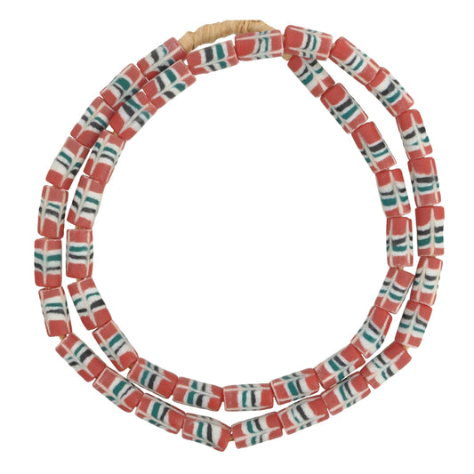 Powder Glass African Beads - Krobo Recycled Trade Beads 8-9Mm
