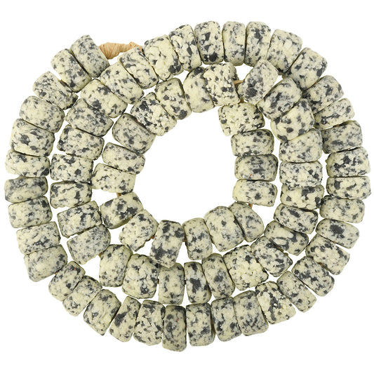 Granite Krobo Recycled Glass Trade Beads 14-15Mm - Tribalgh