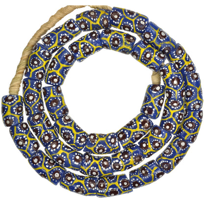 Powder Glass African Trade Beads, Fancy Ghana Krobo Glass Beads