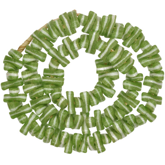 18-19Mm Powder Glass African Trade Beads - Recycled Ghana Beads