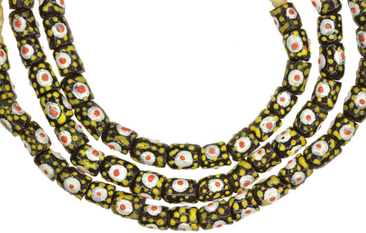 New 7Mm African Powder Glass Beads, Fancy Krobo Beads From Ghan - alternate view