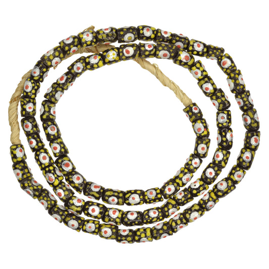 New 7Mm African Powder Glass Beads, Fancy Krobo Beads From Ghan