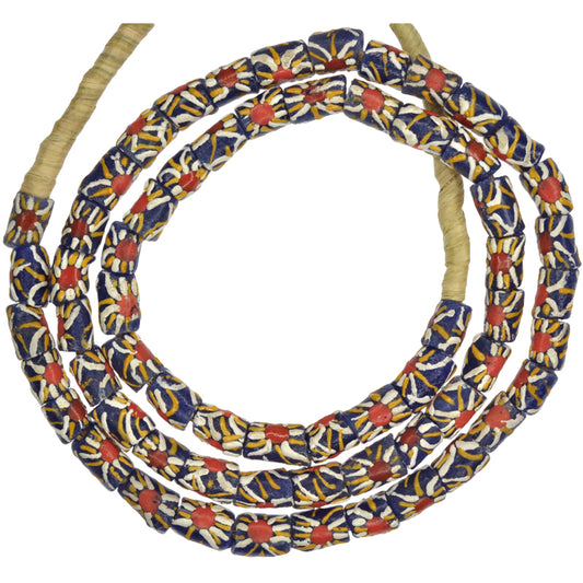 New African Powder Glass Beads, 8Mm, Ghana Trade Beads