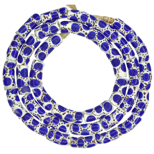 Handmade African Trade Beads - Venetian Eye Style Powder Glass Beads