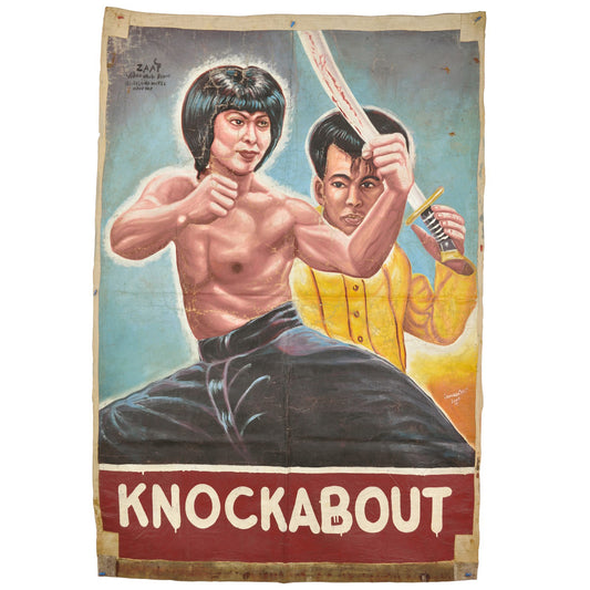 Knockabout Movie Poster - Hand-Painted Martial Arts Art From Ghana