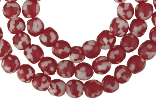 New African Trade Beads - 10Mm Recycled Krobo Glass, Ghana - alternate view