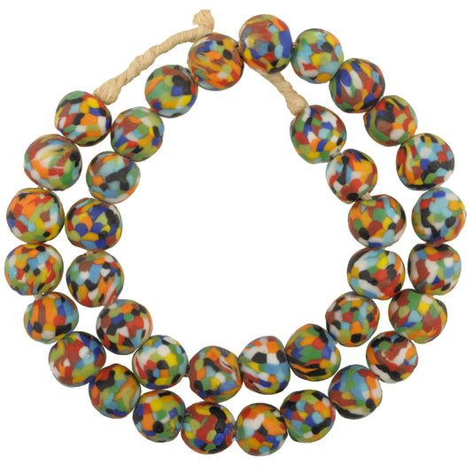 X-Large African Trade Beads - Recycled Glass Beads From Ghana