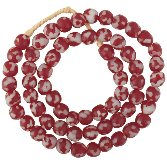 New African Trade Beads - 10Mm Recycled Krobo Glass, Ghana