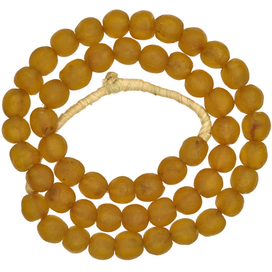 Translucent Krobo Glass Beads - Recycled African Trade Beads 10-11Mm