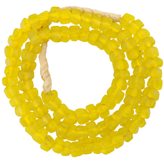 Uncommon Color Krobo Glass Beads, Translucent African Trade Beads