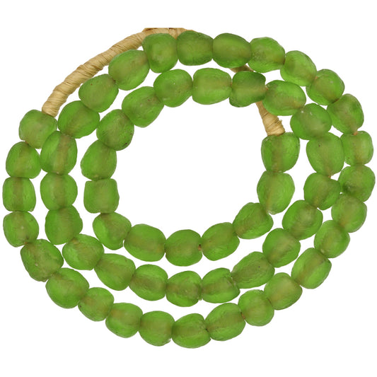 Translucent Krobo Powder Glass Beads - 9Mm African Trade Beads