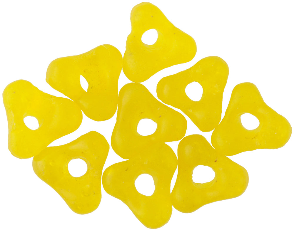 Uncommon Color Krobo Glass Beads, Translucent African Trade Beads - close-up