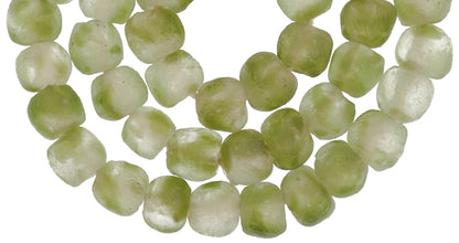 New Translucent Krobo Glass Beads - Recycled African Trade Beads - alternate view