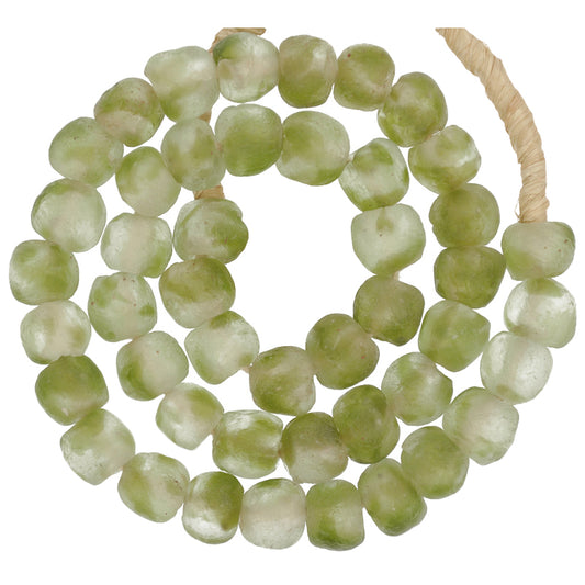 New Translucent Krobo Glass Beads - Recycled African Trade Beads