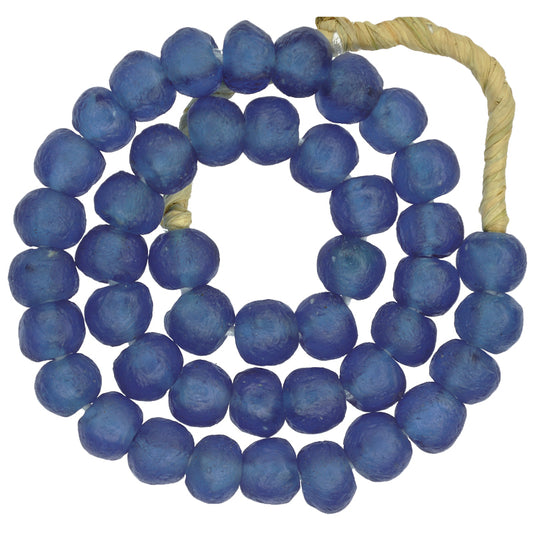 Translucent Krobo Powder Glass Beads 13-14Mm - African Trade Beads