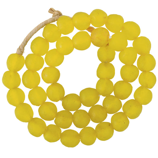 Translucent Krobo Powder Glass Beads 13Mm - African Trade Beads
