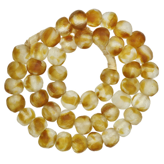 Translucent Krobo Glass Beads - Handmade Ghana Trade Beads