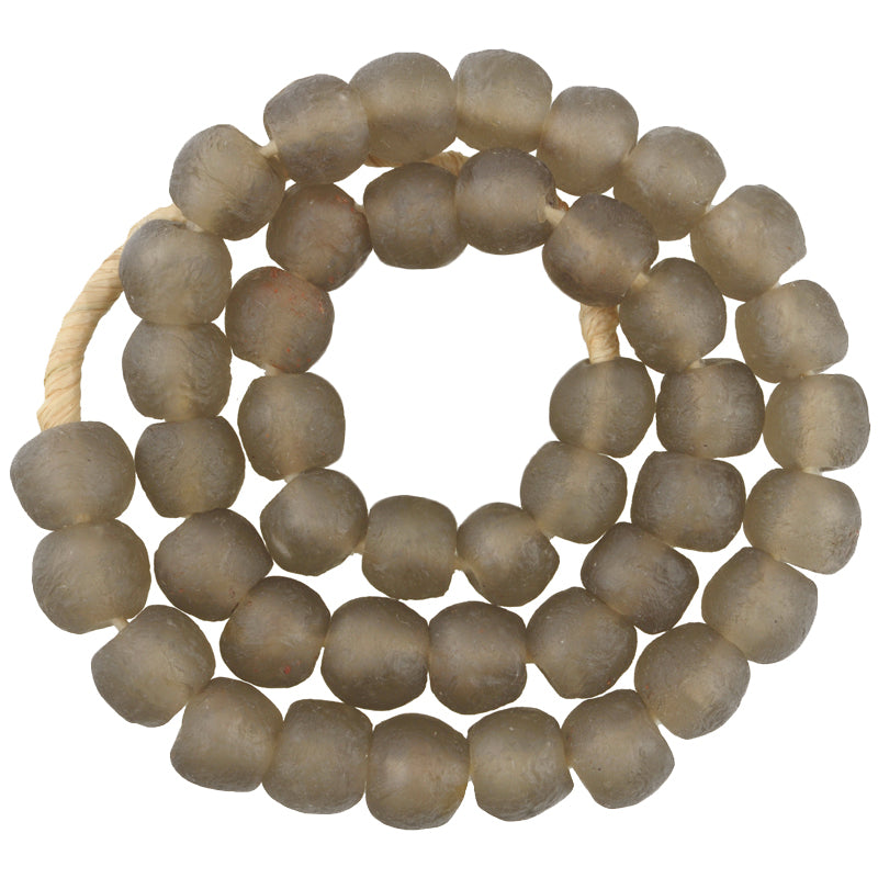 Translucent 14Mm Krobo Glass Beads - Ghana Recycled Trade Beads