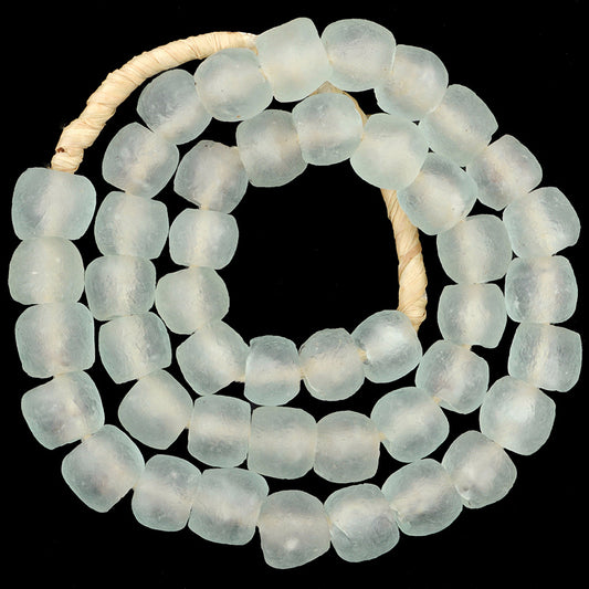 Translucent Krobo Glass Beads - 14Mm Handmade Recycled Trade Beads